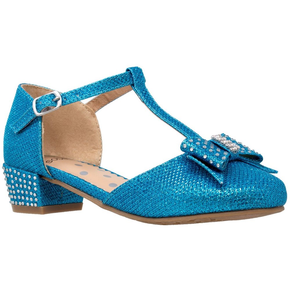 Blue Glitter Mary Jane Pump